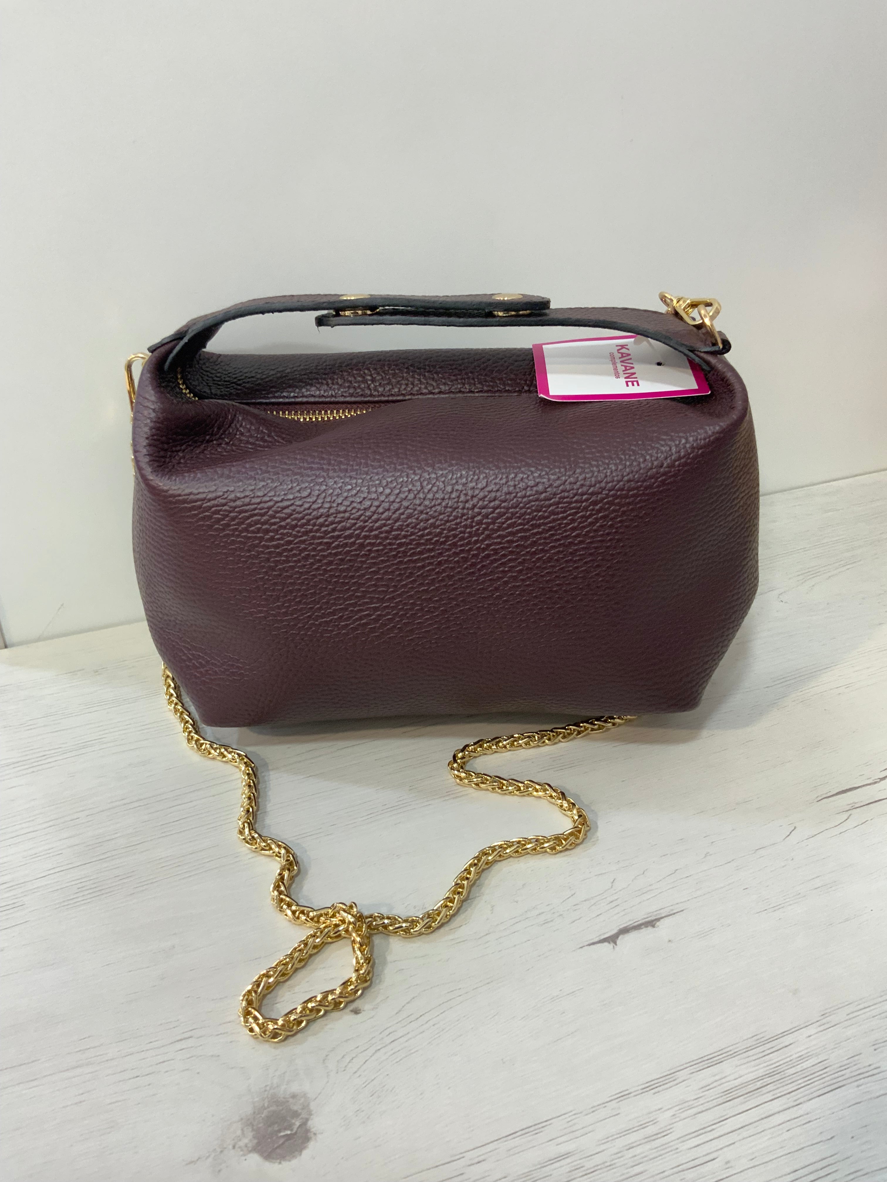 Bolso KAVANE piel burdeo